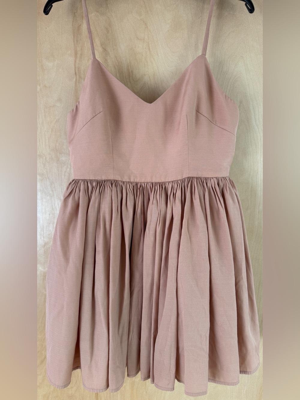Sleeveless Fit and Flare Mini Dress in Dusty Rose - Picture 3 of 13